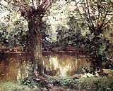Landscape, Banks of the Yerres by Gustave Caillebotte
